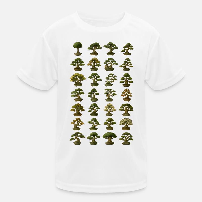 Verschiedene Bonsai Bäume Sammlung Kinder Funktions-T-Shirt