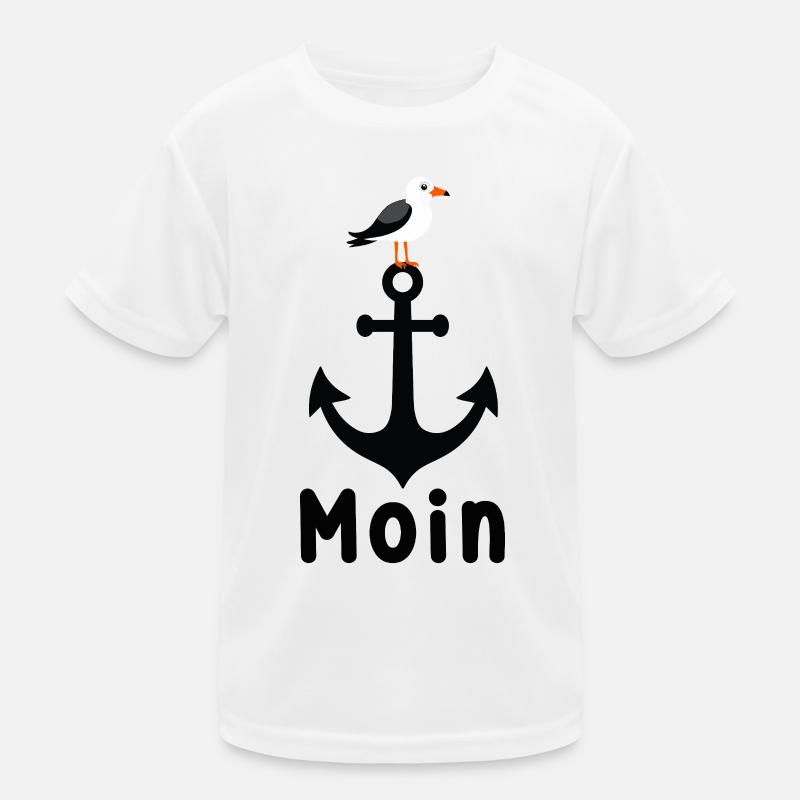 Anker Möwe Moin Kinder Funktions-T-Shirt