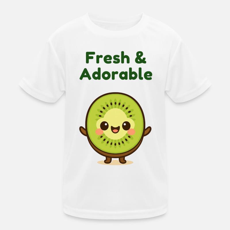 Kiwi frais Kawaii mignon T-shirt sport Enfant