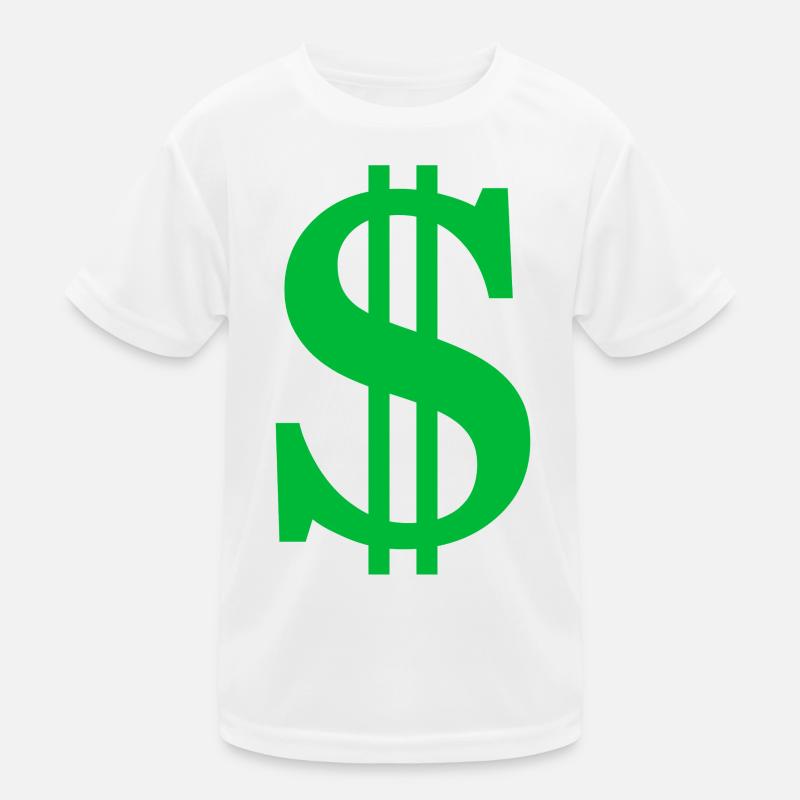 Dollarzeichen Kinder Funktions-T-Shirt