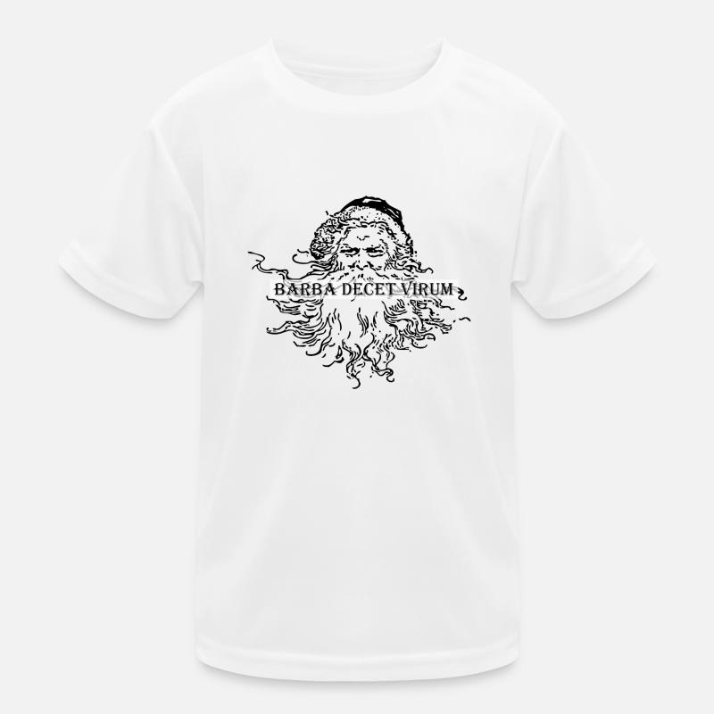 Barba decet virum - Der Bart macht den Mann Kinder Funktions-T-Shirt