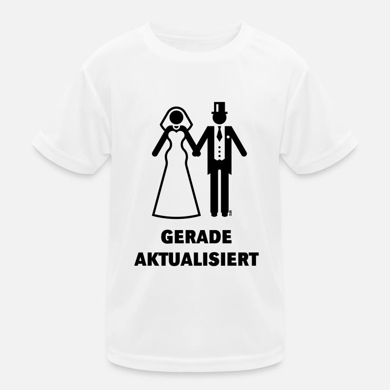 Gerade Aktualisiert (Nerd Flitterwochen Hochzeit) Kinder Funktions-T-Shirt