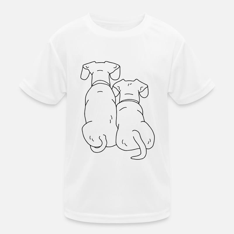 zwei Hunde Kinder Funktions-T-Shirt