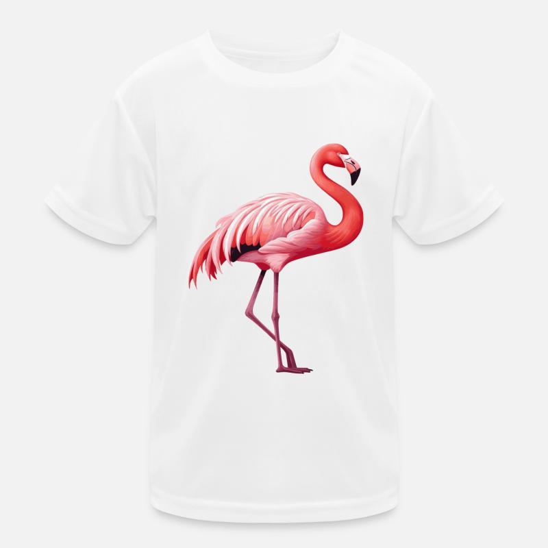 Flamingo - Kids Functional T-Shirt - white