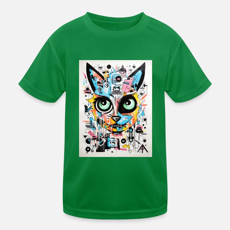 [] Chat coquin T-shirt sport Enfant