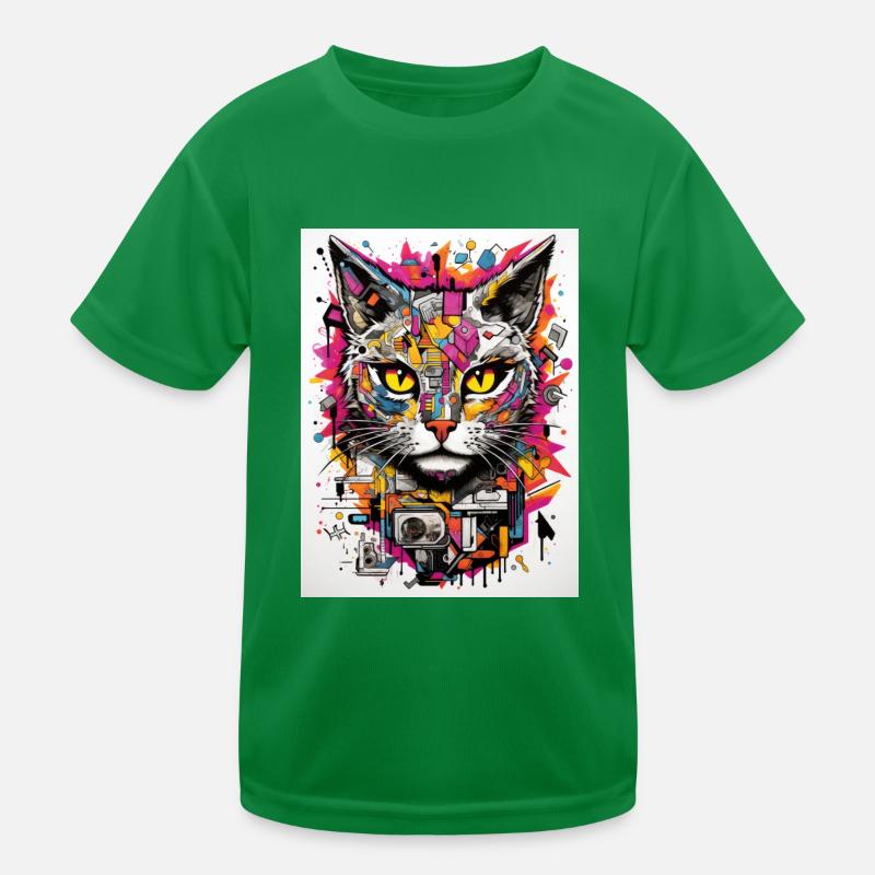 [] Mysticisme doux du chat sauvage T-shirt sport Enfant