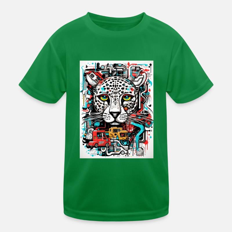 [MB] Gently sad leopardess Kids Functional T-Shirt