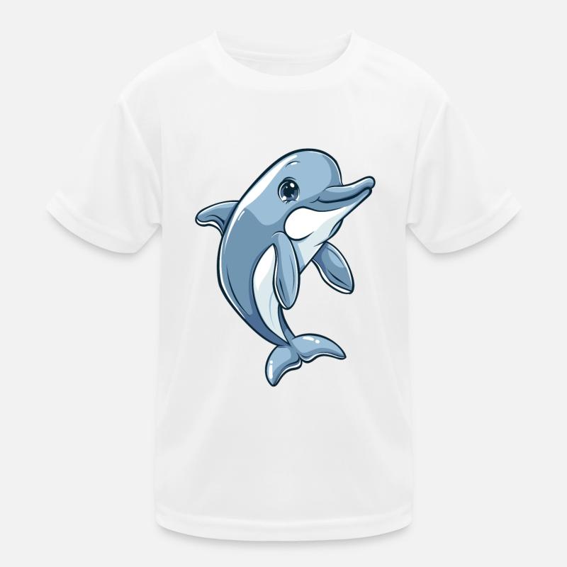 Dauphin Kawaii T-shirt sport Enfant