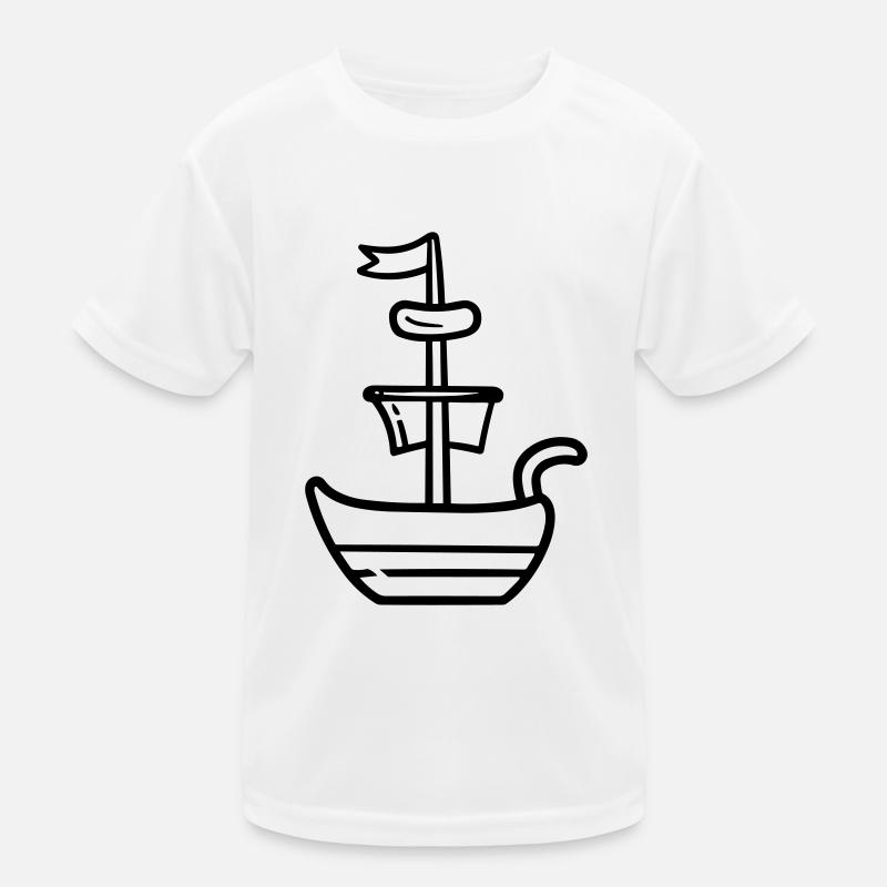 Pirate ship Kids Functional T-Shirt