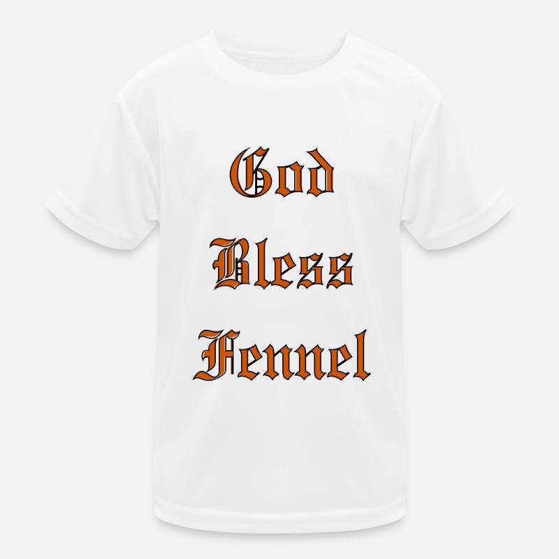 GodBlessFennel - Kids Functional T-Shirt - white