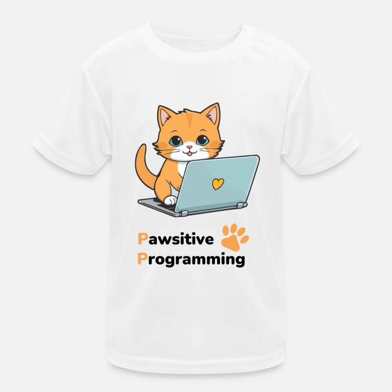 Pawsitive programming Kids Functional T-Shirt