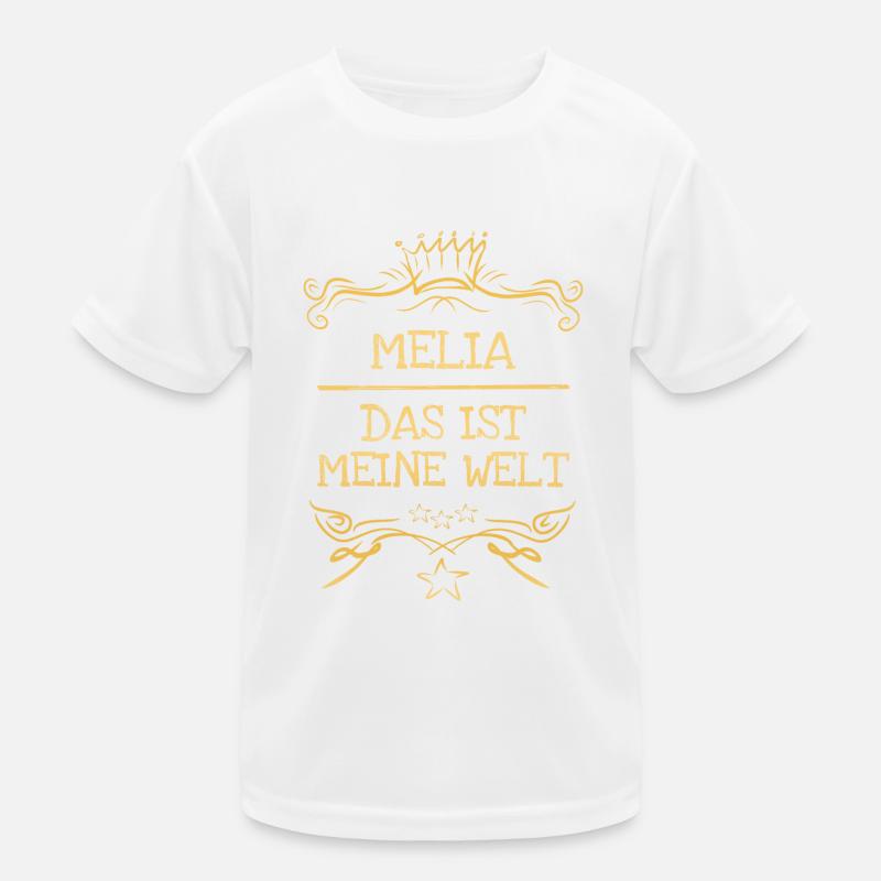 Mädchenname Melia Kinder Funktions-T-Shirt