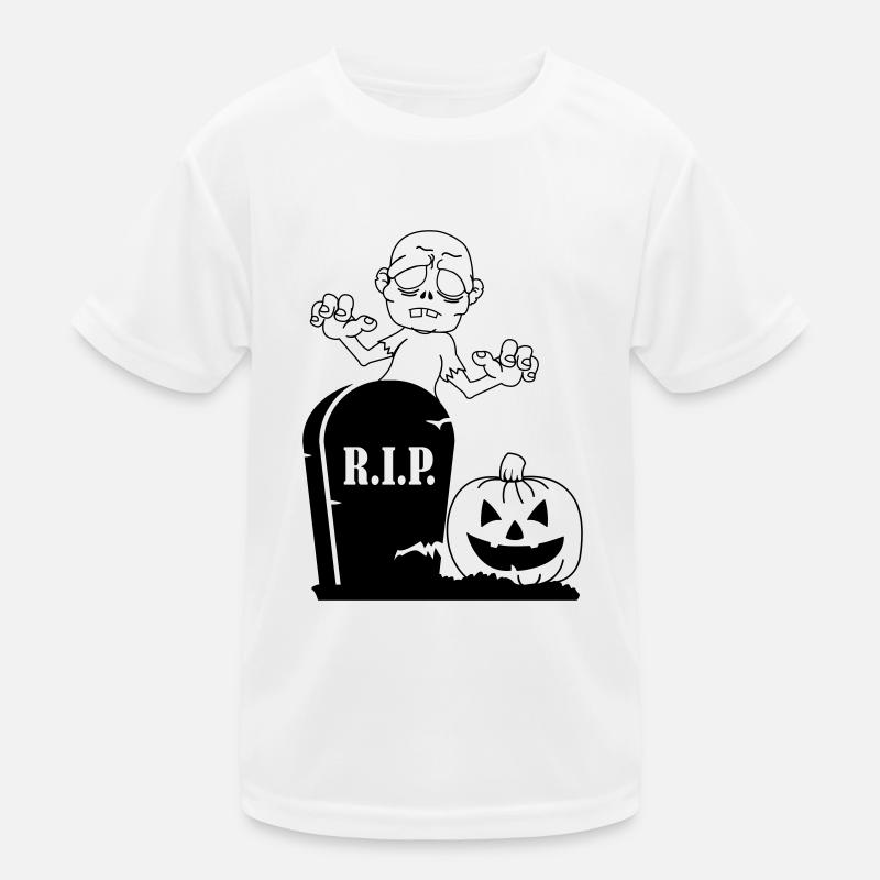 rip pumpkin zombie Kinder Funktions-T-Shirt