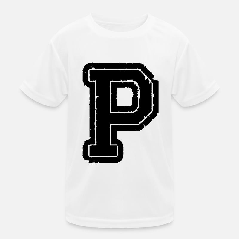 buchstabe P Kinder Funktions-T-Shirt