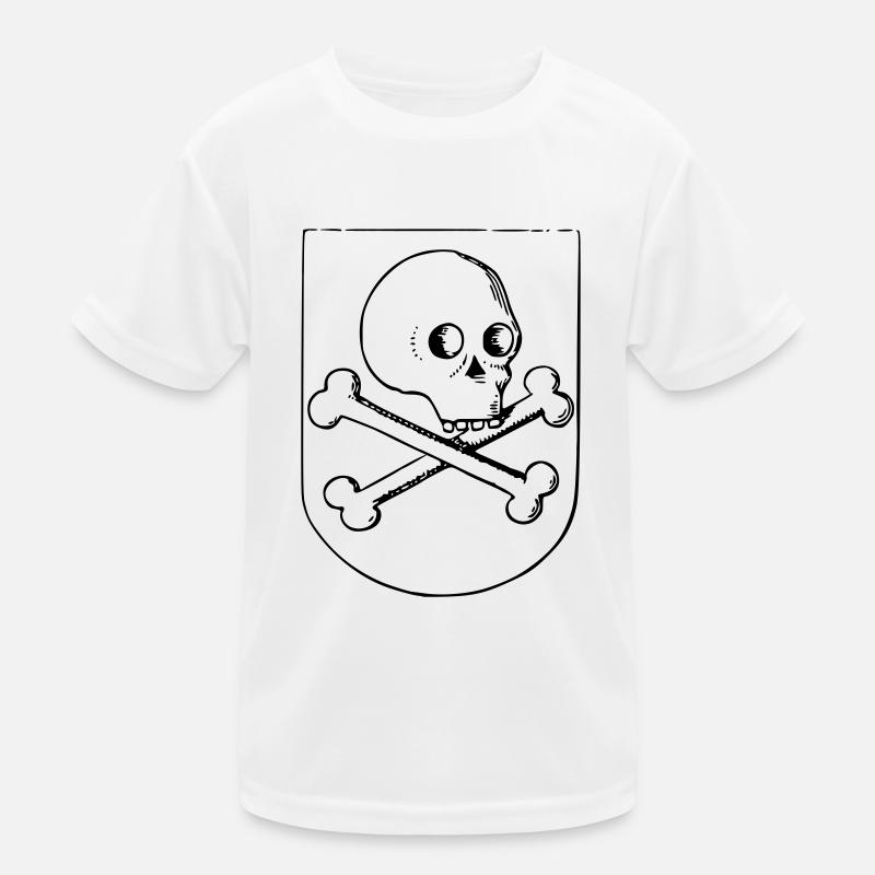 Crâne et os T-shirt sport Enfant