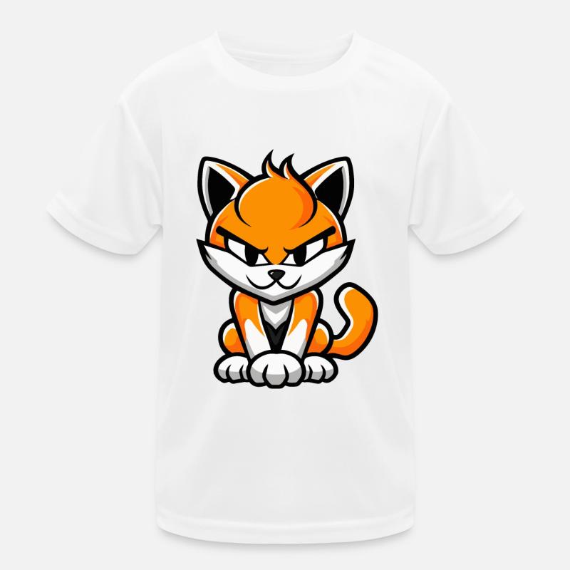 Cat Comic - Kids Functional T-Shirt - white