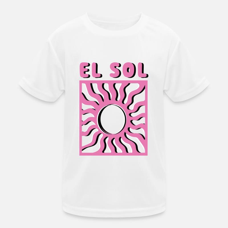 El Sol - die spanische Sonne - Geschenkidee Kinder Funktions-T-Shirt