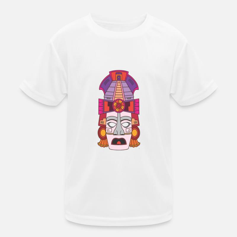 Mayan mask Kids Functional T-Shirt