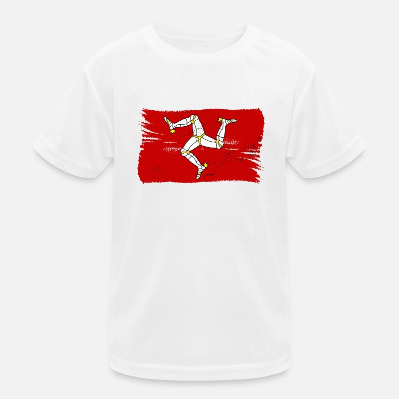 Drapeau de l’île de Man Drapeau de l’île de Man T-shirt sport Enfant