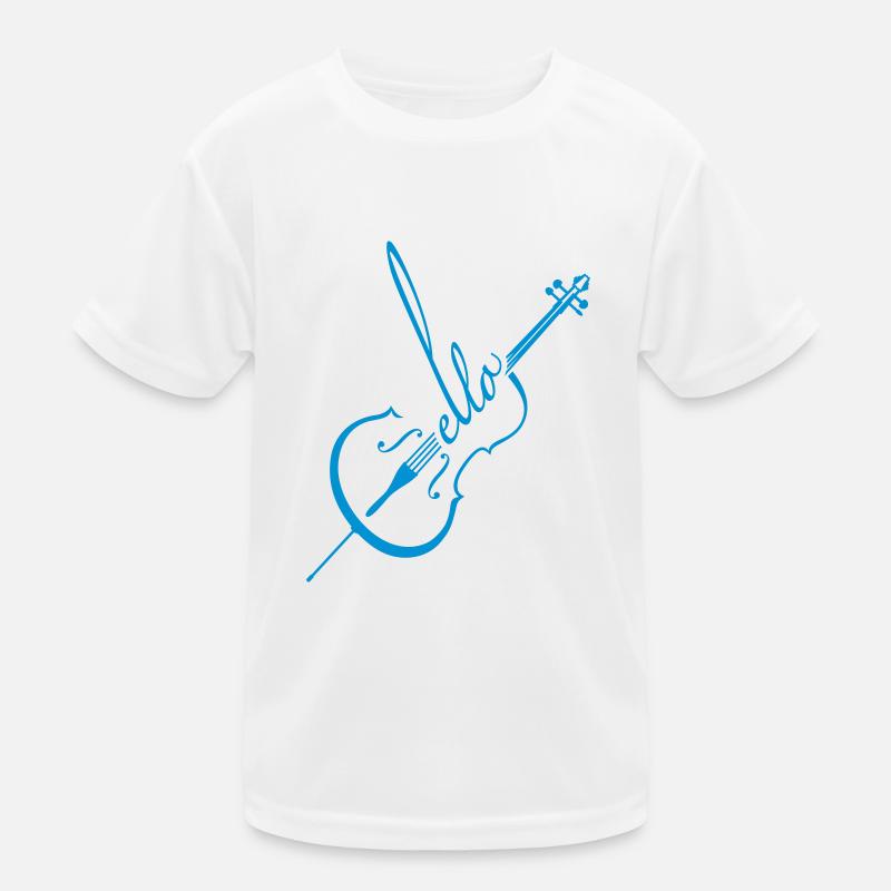 Violoncello Kinder Funktions-T-Shirt