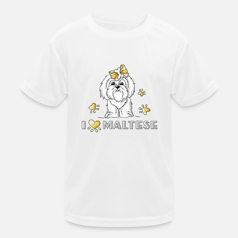 Maltesische Mädchen Kinder Funktions-T-Shirt