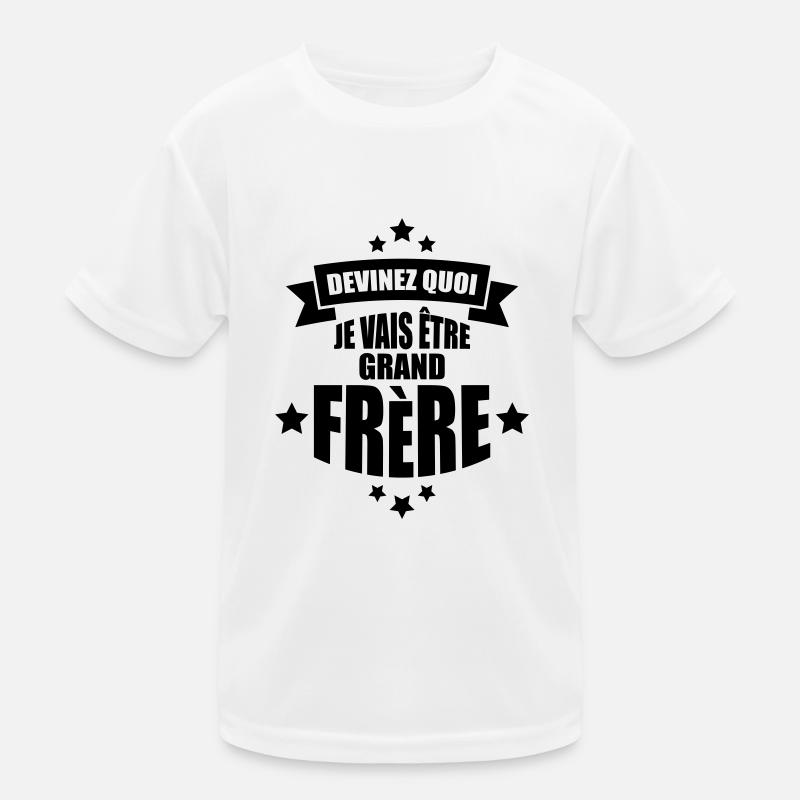 devinez quoi je vais être grand frère T-shirt sport Enfant