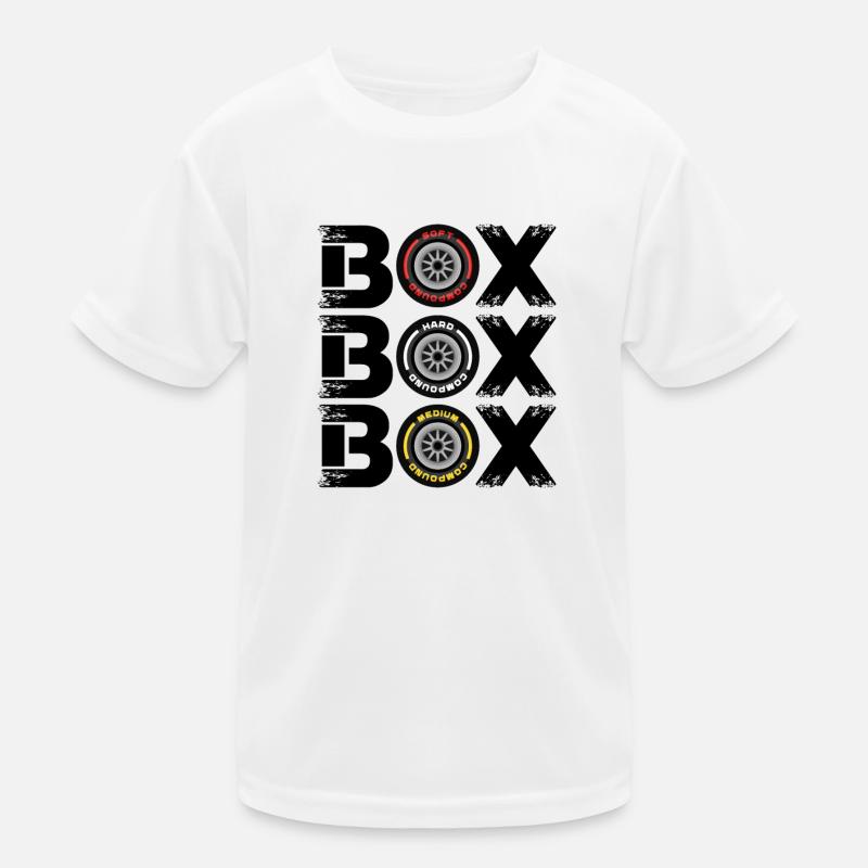 Box Box Box Grand Prix Tyre Compound V2 Design Kids Functional T-Shirt