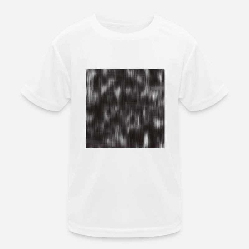 Cadeau abstrait d’amant abstrait de flou de mouvement noir et blanc T-shirt sport Enfant