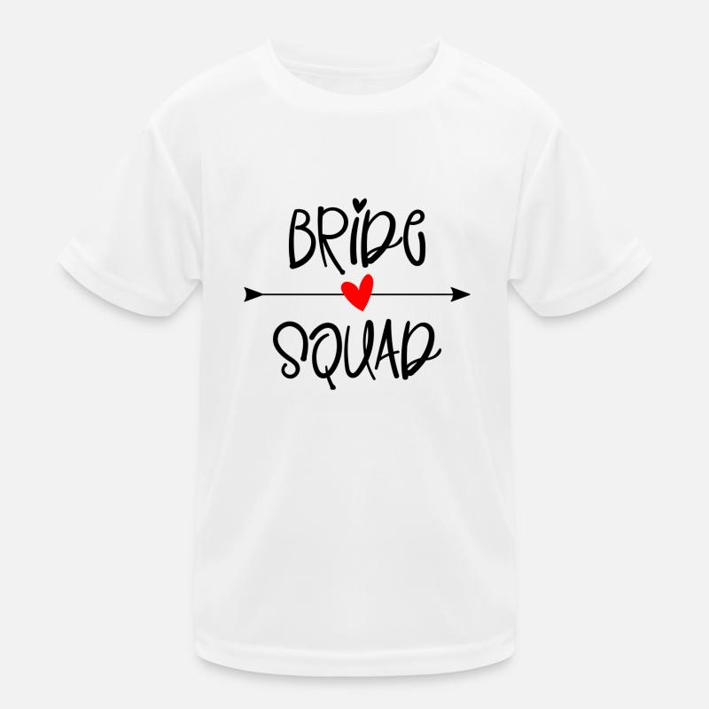 Bride Squad Kids Functional T-Shirt