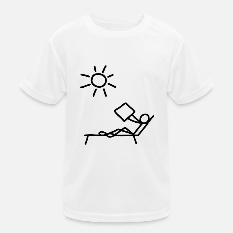 Sonnen & Zeitung lesen Kinder Funktions-T-Shirt