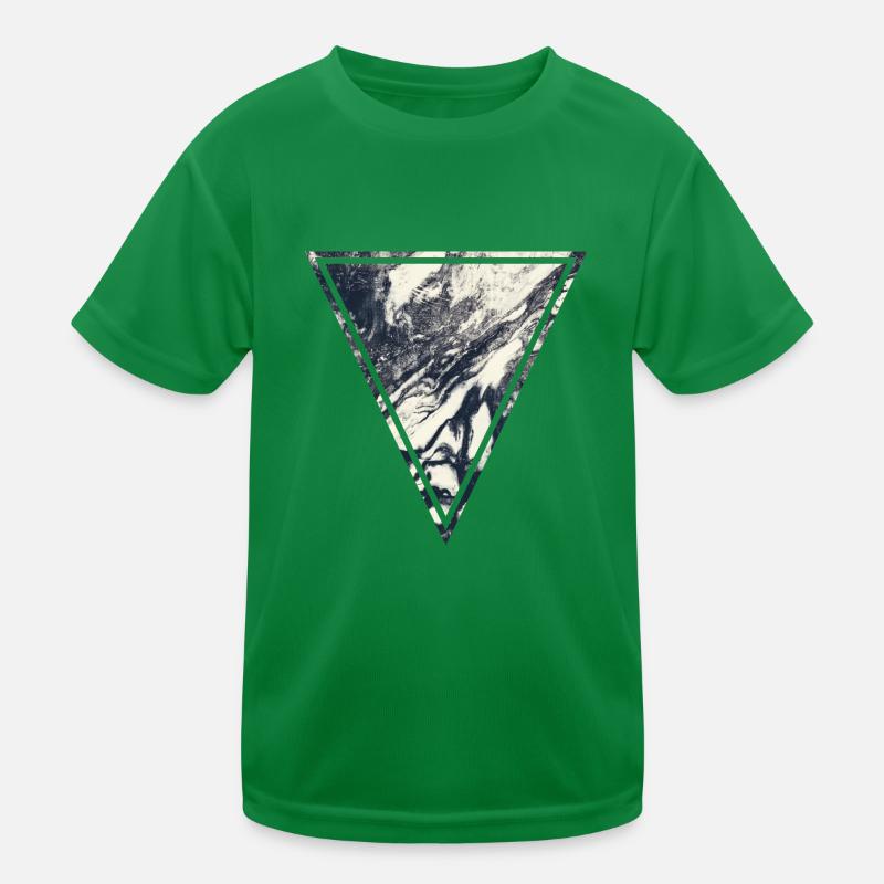 Marble Triangle Kids Functional T-Shirt