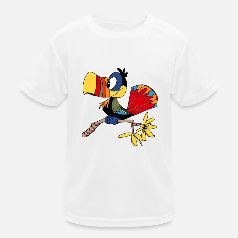 Papagei Kinder Funktions-T-Shirt