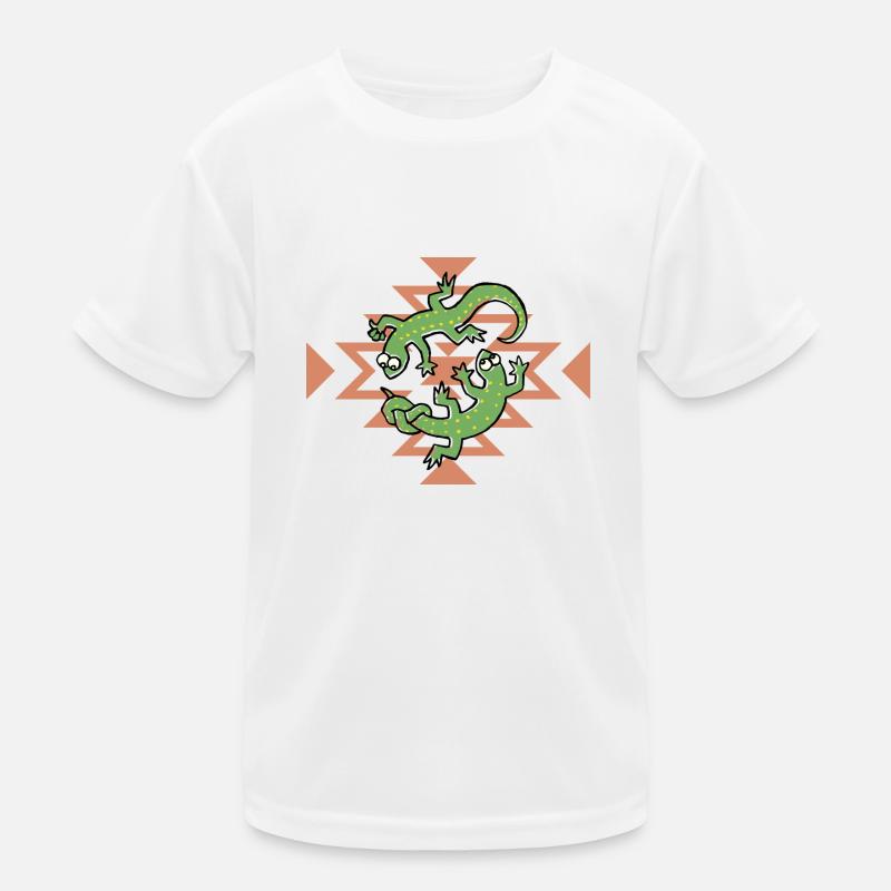 Klettern, Eidechse Kinder Funktions-T-Shirt