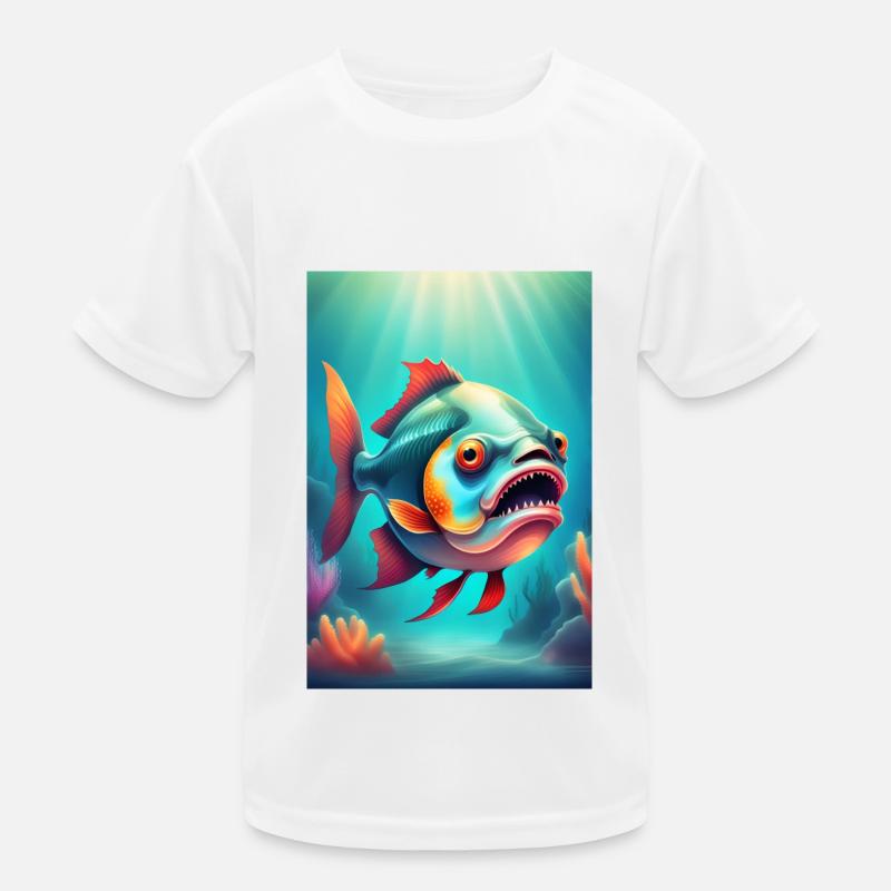 Poisson effrayant à l’air étrange T-shirt sport Enfant