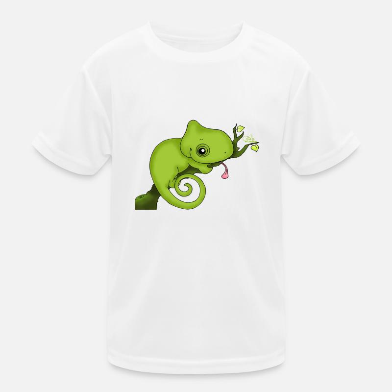 Charming Chamäleon Kinder Funktions-T-Shirt