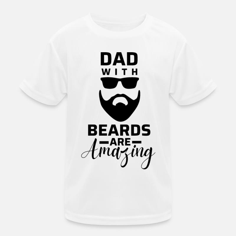Papa mit Bärten sind unglaublich. Kinder Funktions-T-Shirt