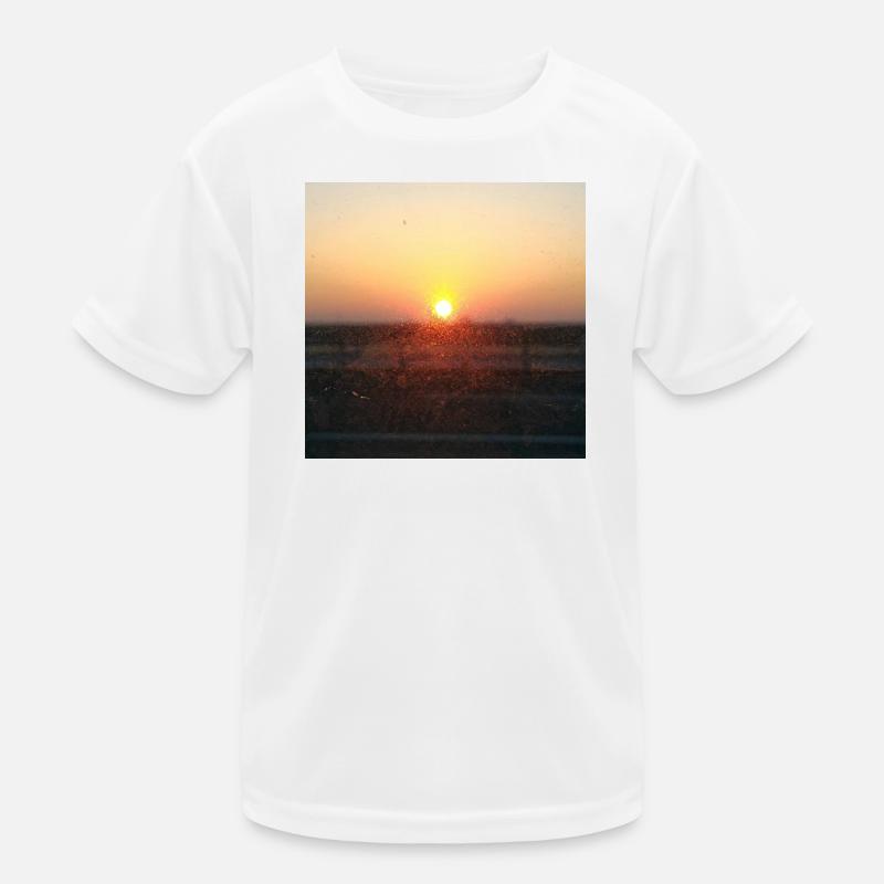 Rayon de coucher de soleil sur verre T-shirt sport Enfant