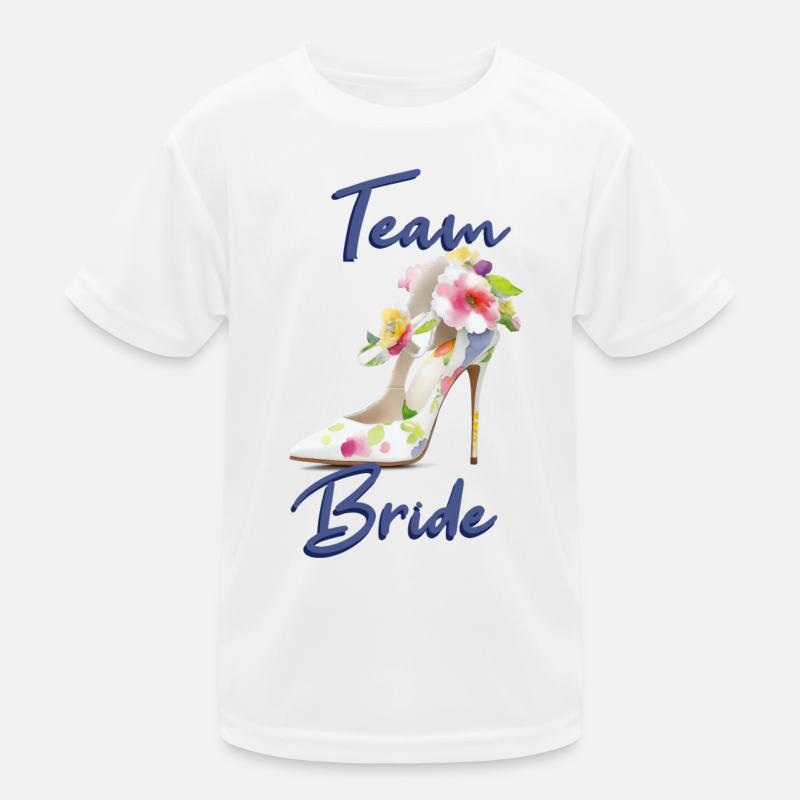 Team Bride Kinder Funktions-T-Shirt