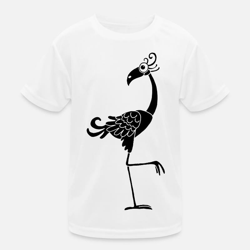 Oiseau noir rigolo T-shirt sport Enfant