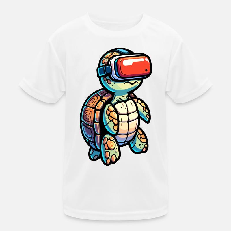 Virtuelle Hülle: Die VR-Schildkröte Kinder Funktions-T-Shirt