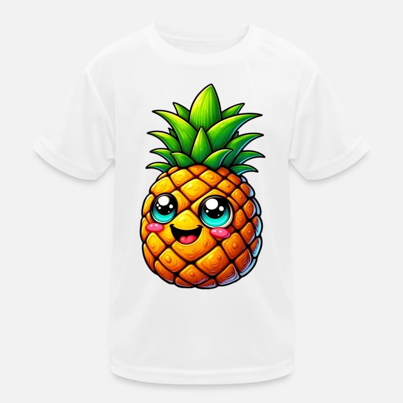 Ananas Kinder Funktions-T-Shirt