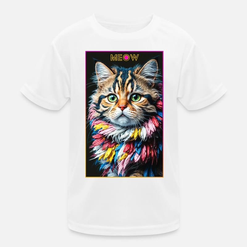 Artful cat Kids Functional T-Shirt