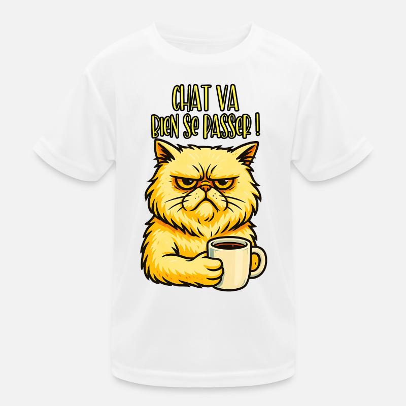 Cat wird es gut gehen! - Katzen-Humor Kinder Funktions-T-Shirt
