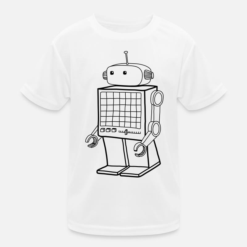 Robot rétro - Design Android Vintage AI T-shirt sport Enfant