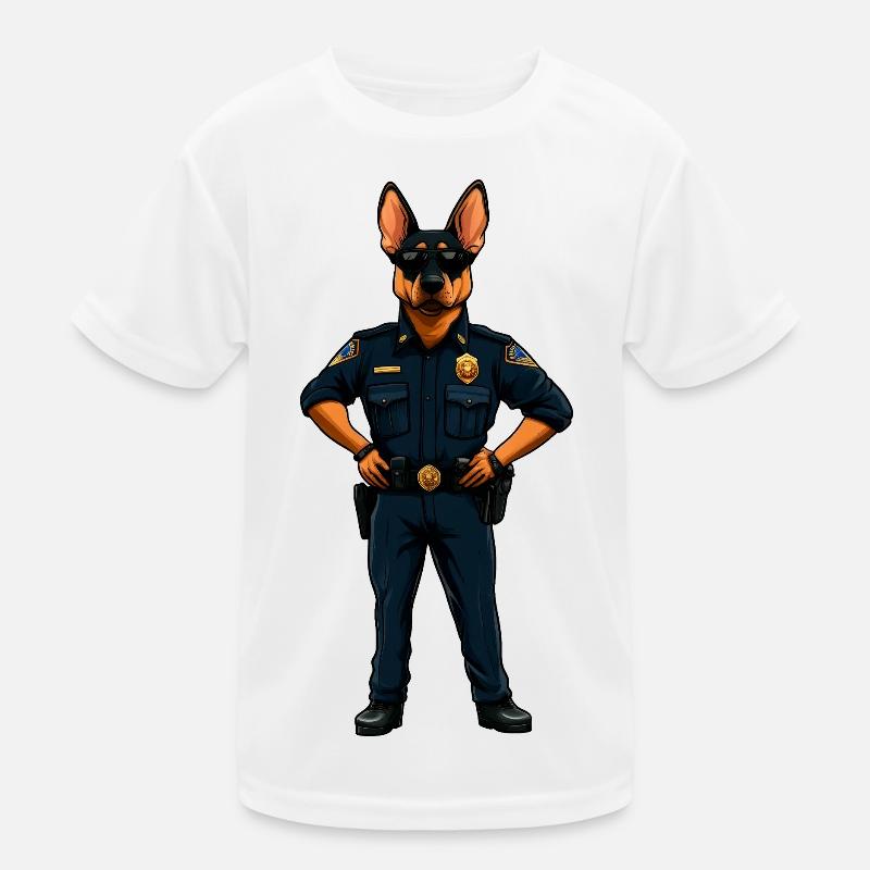 Polizei Hund Kinder Funktions-T-Shirt