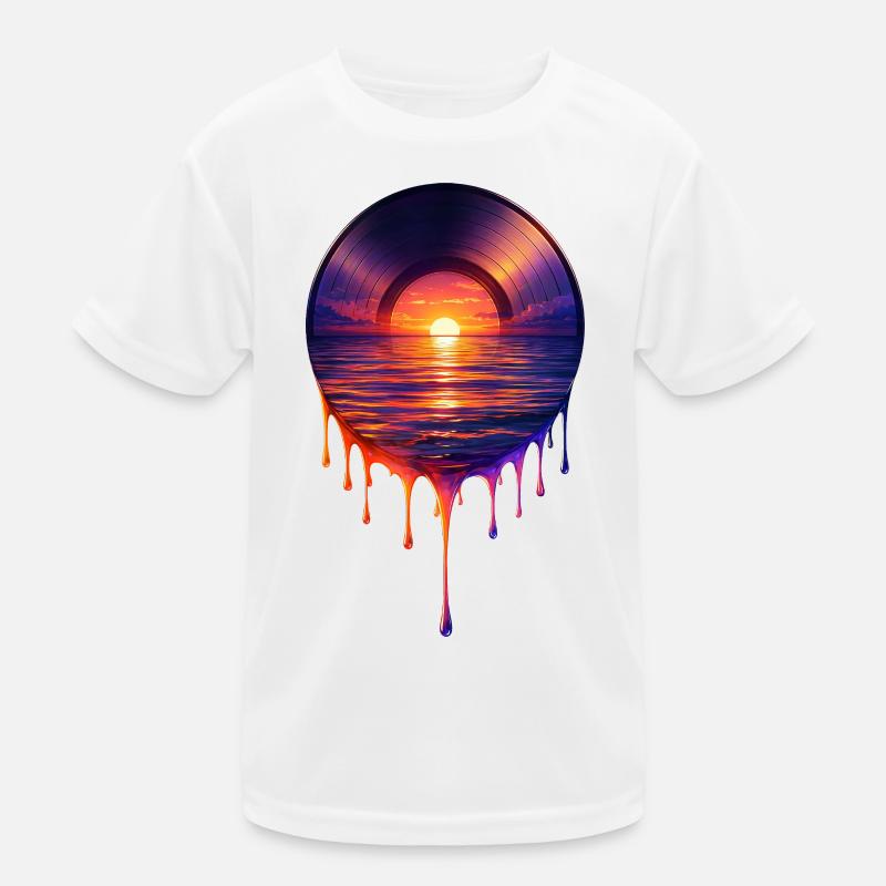 Dripping vinyl Kids Functional T-Shirt