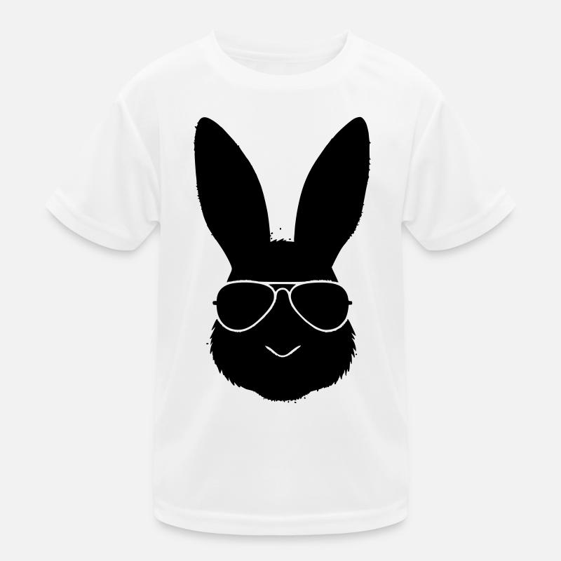 Profil cool des lunettes de soleil en forme de lapin T-shirt sport Enfant