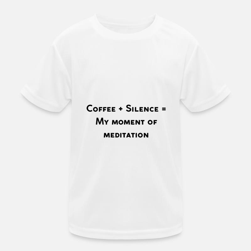 Design drôle café T-shirt sport Enfant