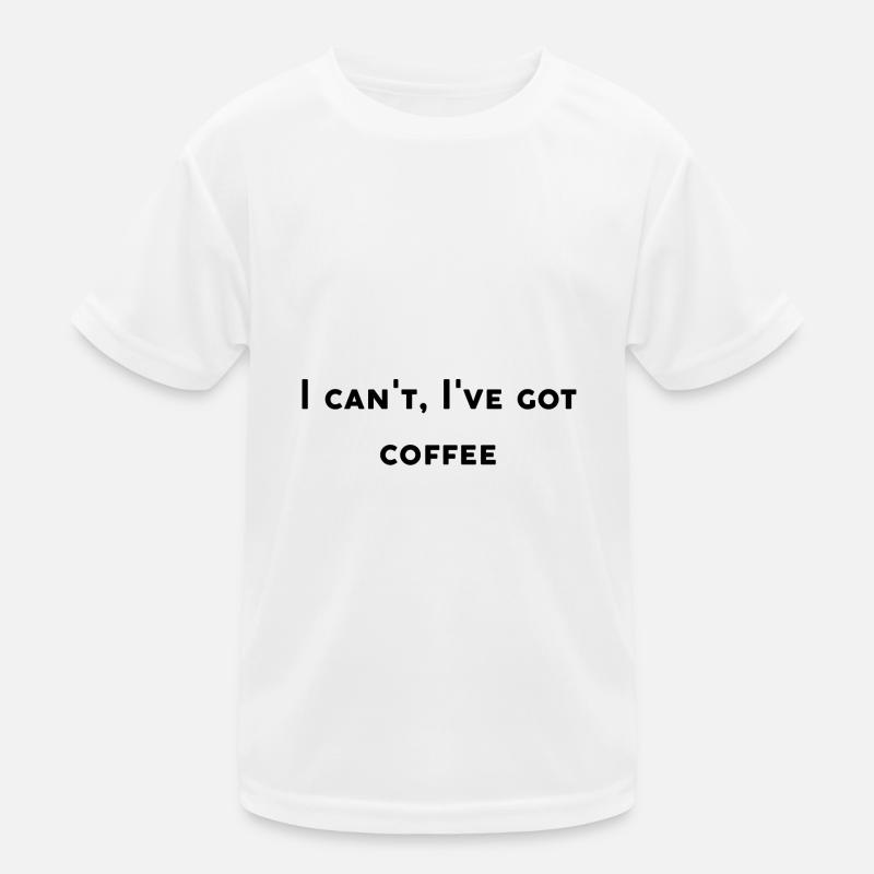 Funny café design Kids Functional T-Shirt