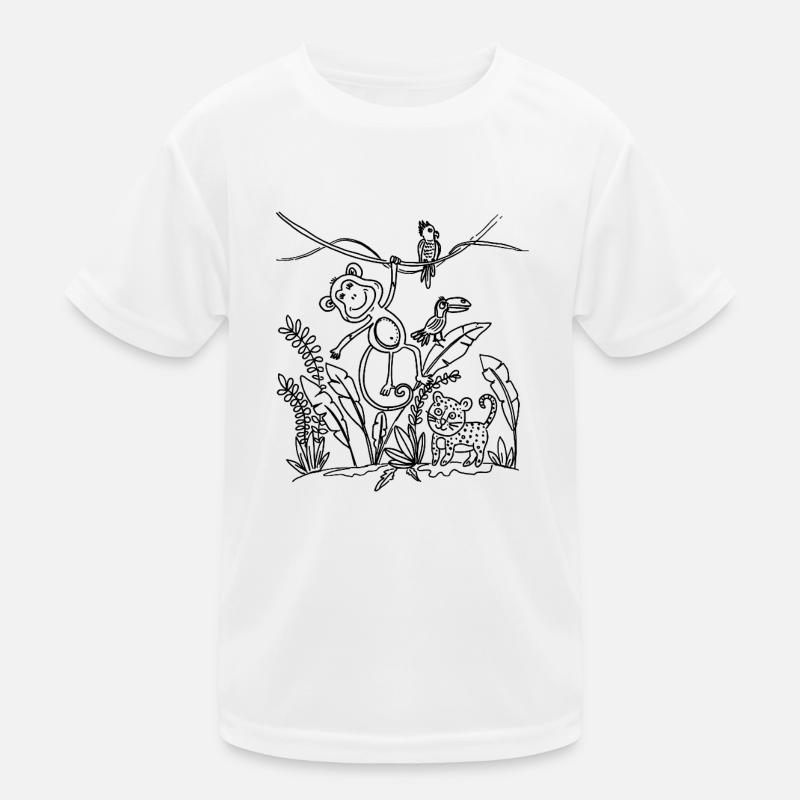 Urwald Spass Kinder Funktions-T-Shirt